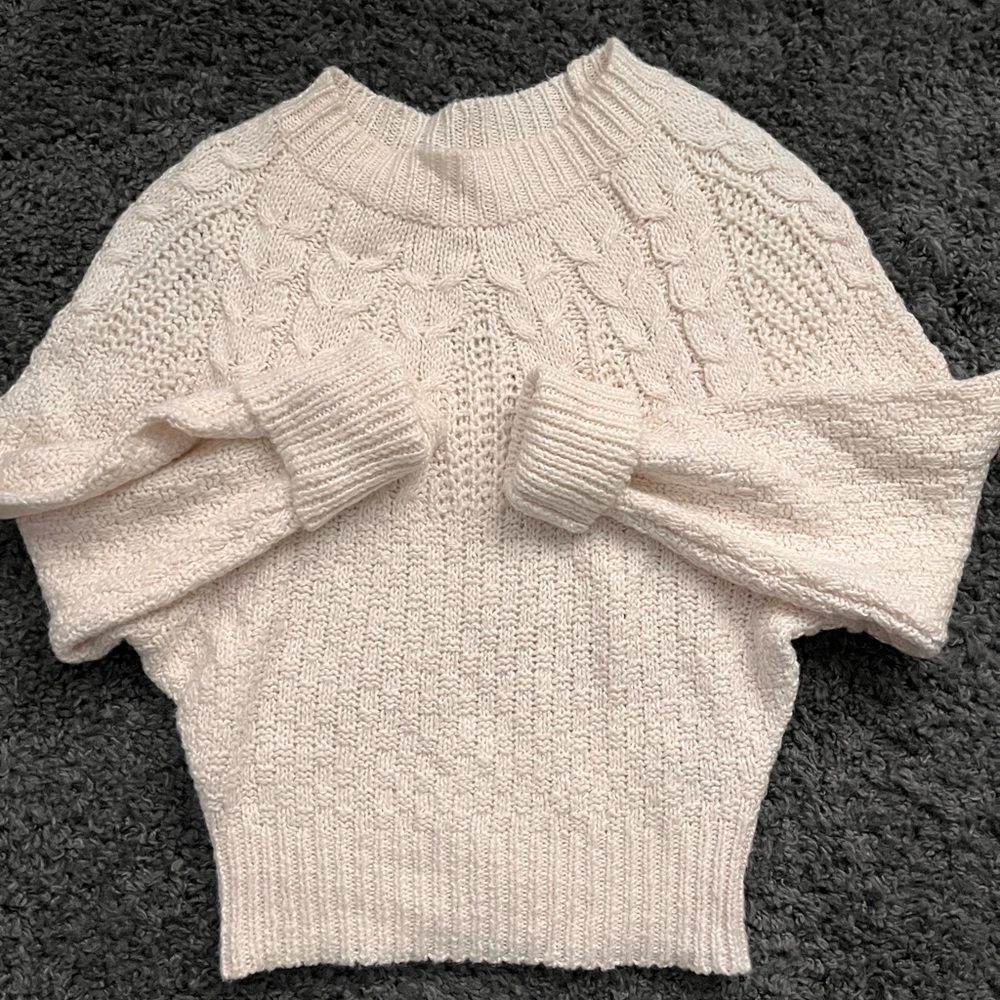 American Eagle Cropped Cozy Sweater